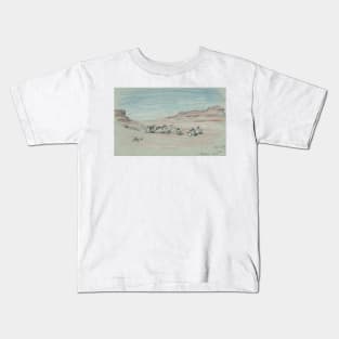 Nile Journey, No. 20 by Elihu Vedder Kids T-Shirt